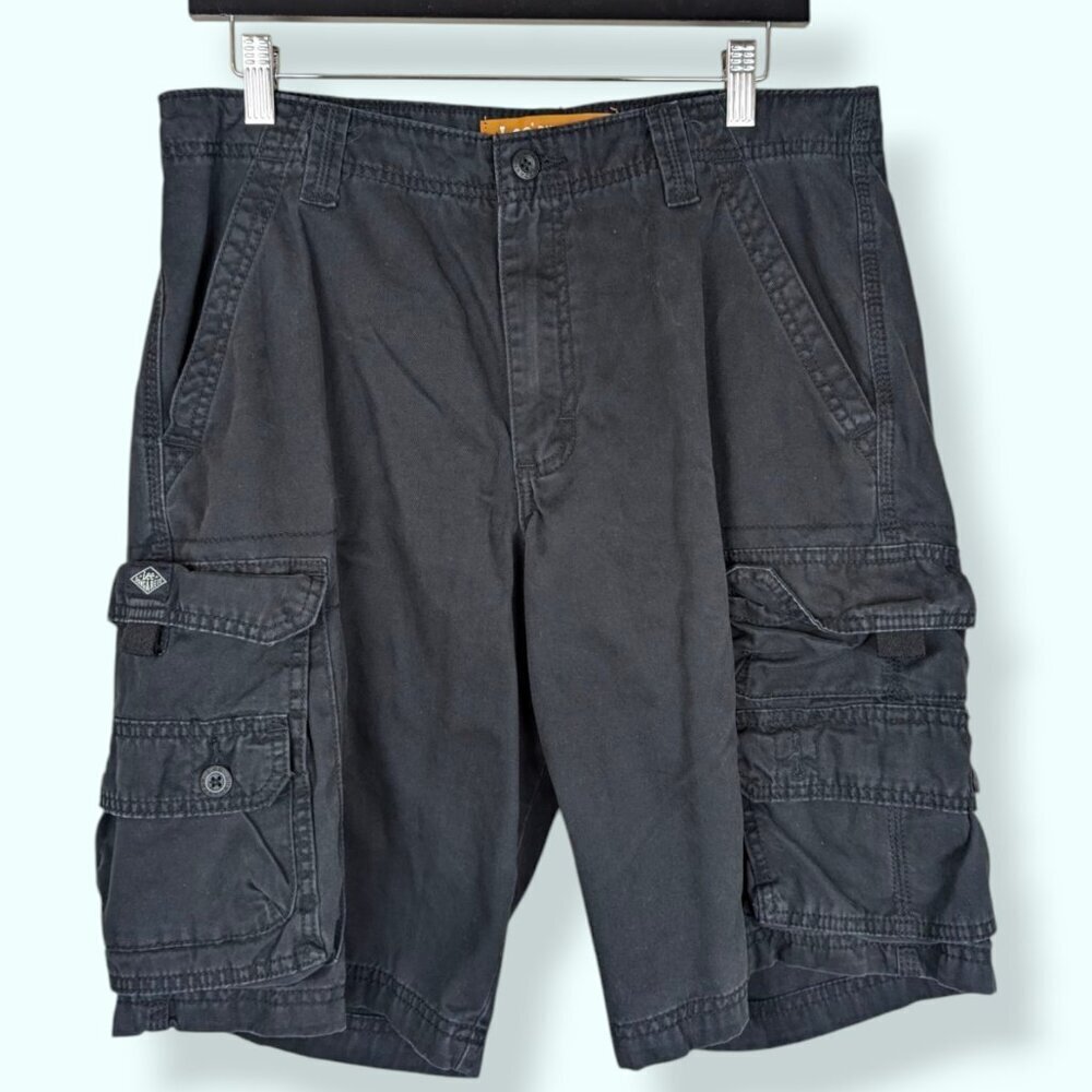 Lee Dungarees Black Cargo Shorts